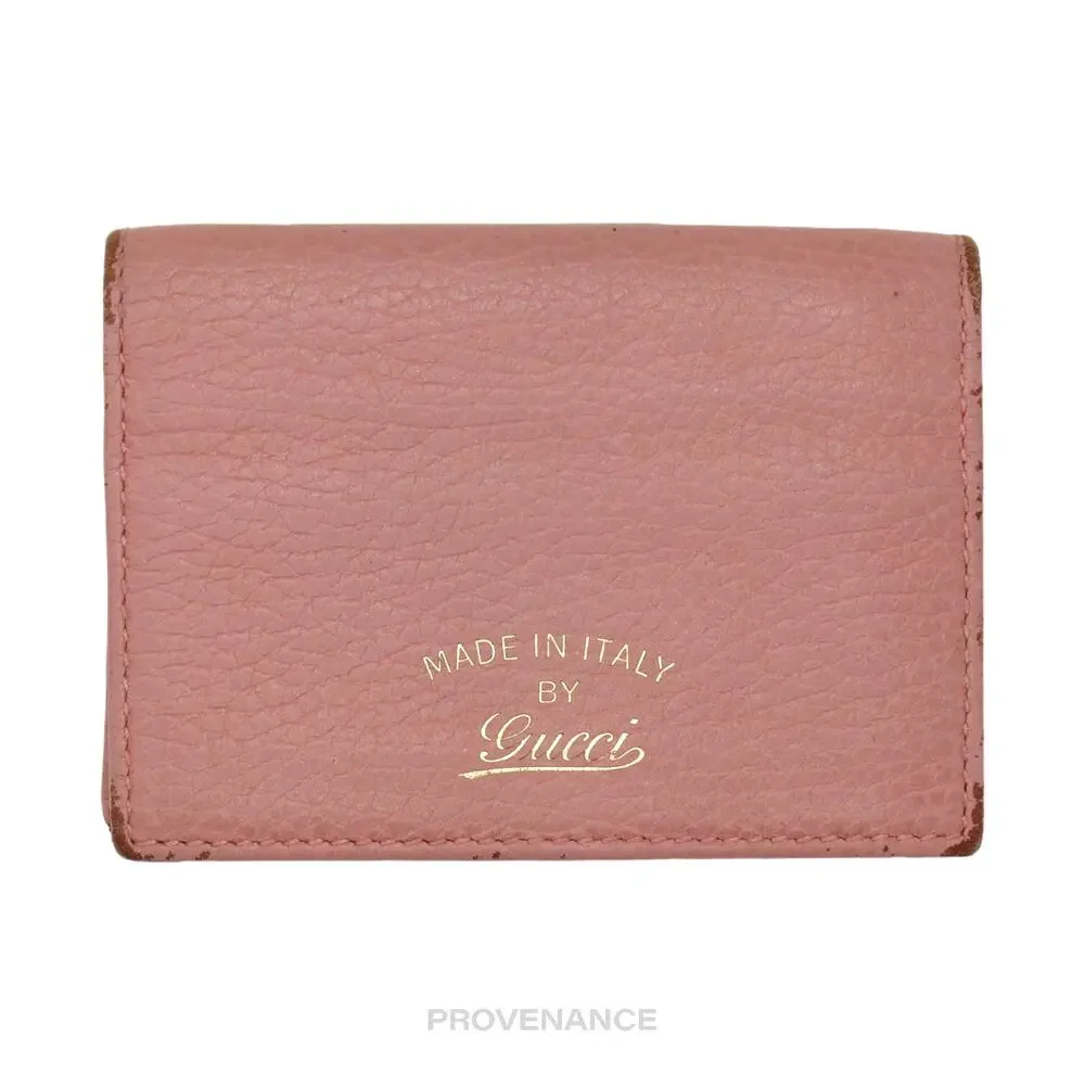 🔴 Gucci MII Pocket Organizer Wallet - Powder Pink
